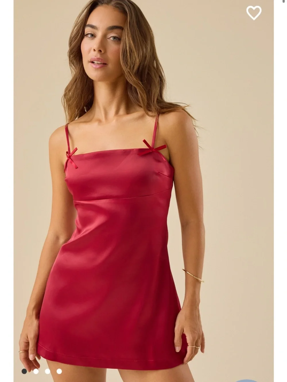 New with tags Altar’d State Sophia Satin Mini Dress - Picture 1 of 4